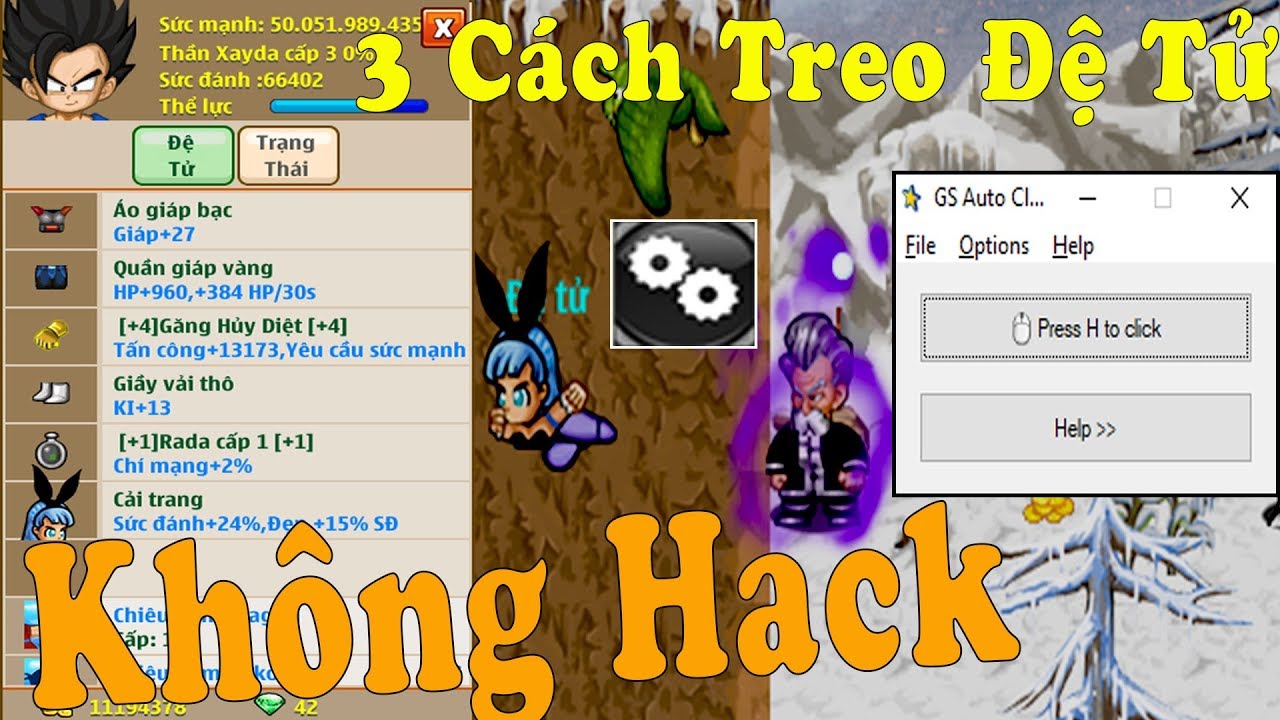 Ngọc Rồng Online - 3 C&aacute;ch Treo Up Đệ 24/7 Kh&ocirc;ng Tool Hack V&agrave; Mất Kết Nối