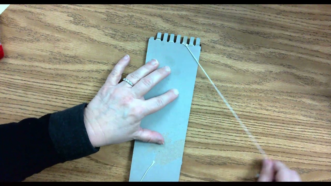 Character Weaving10:   Removing from Loom