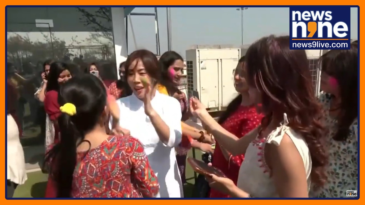 Holi Festival Brings India & Korea Together In Grand Colors | Korean Cultural Centre Delhi | News9