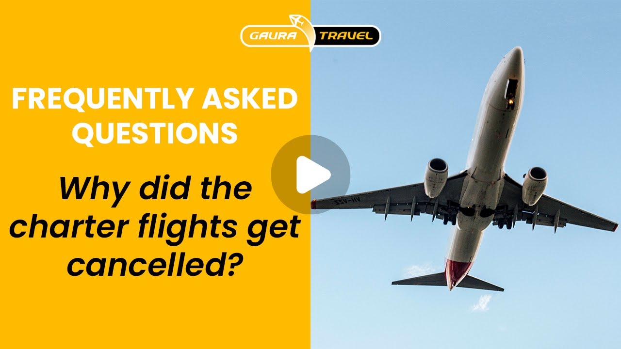 Why did the charter flights get cancelled? Why were they promoted in the first place?