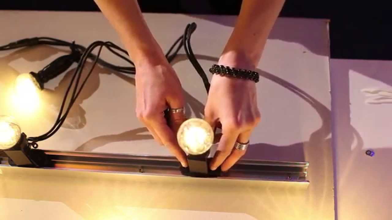 MK Illumination - Mountingrail & Mountingclips for E14 String Lite