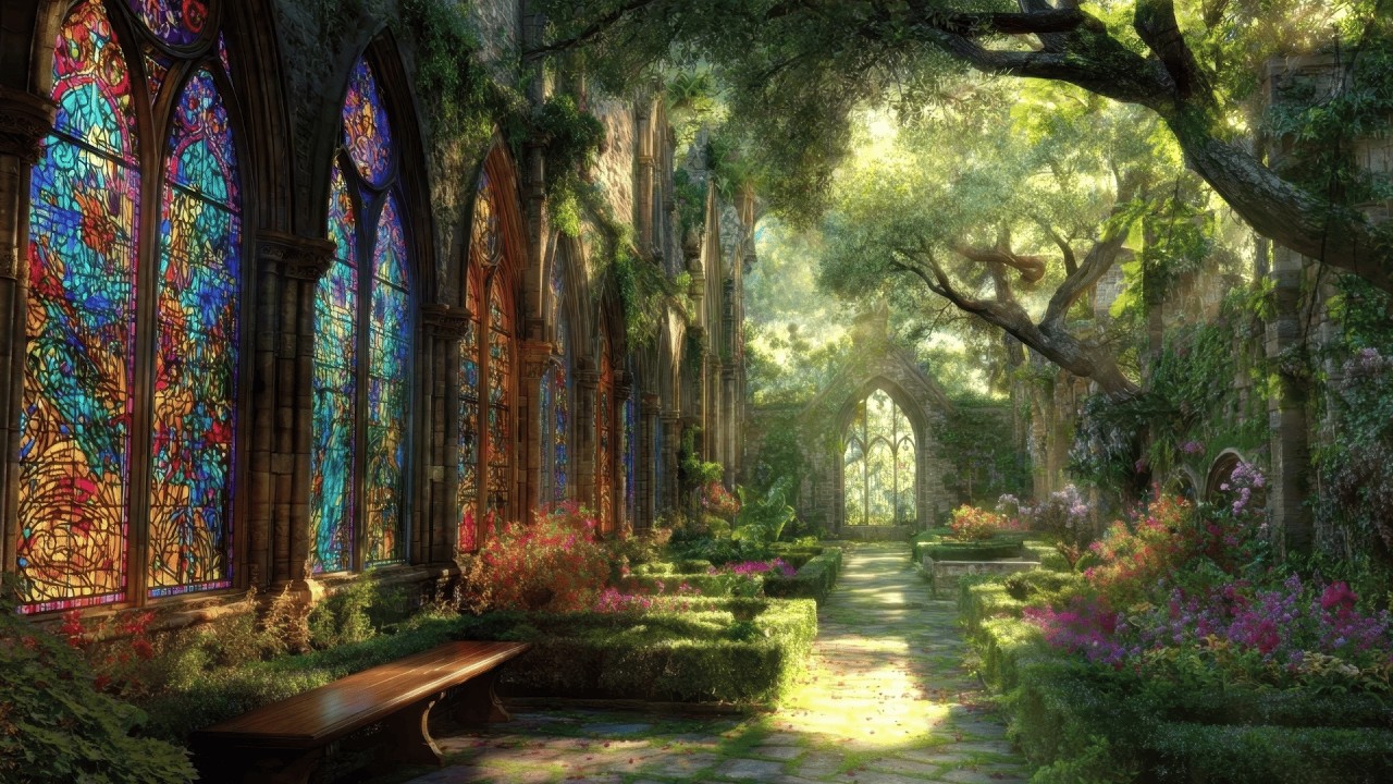 Sunlit Queen’s Garden | 3 Hours of Gentle Medieval Fantasy Music for Relaxation & Study