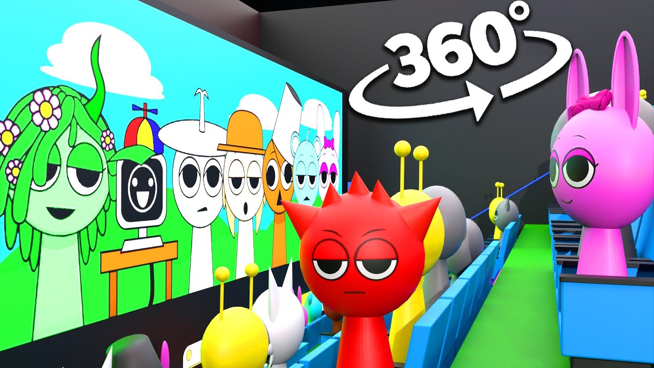 Incredibox Sprunki 360&deg; -  CINEMA HALL  | 4K | VR | 360 Video