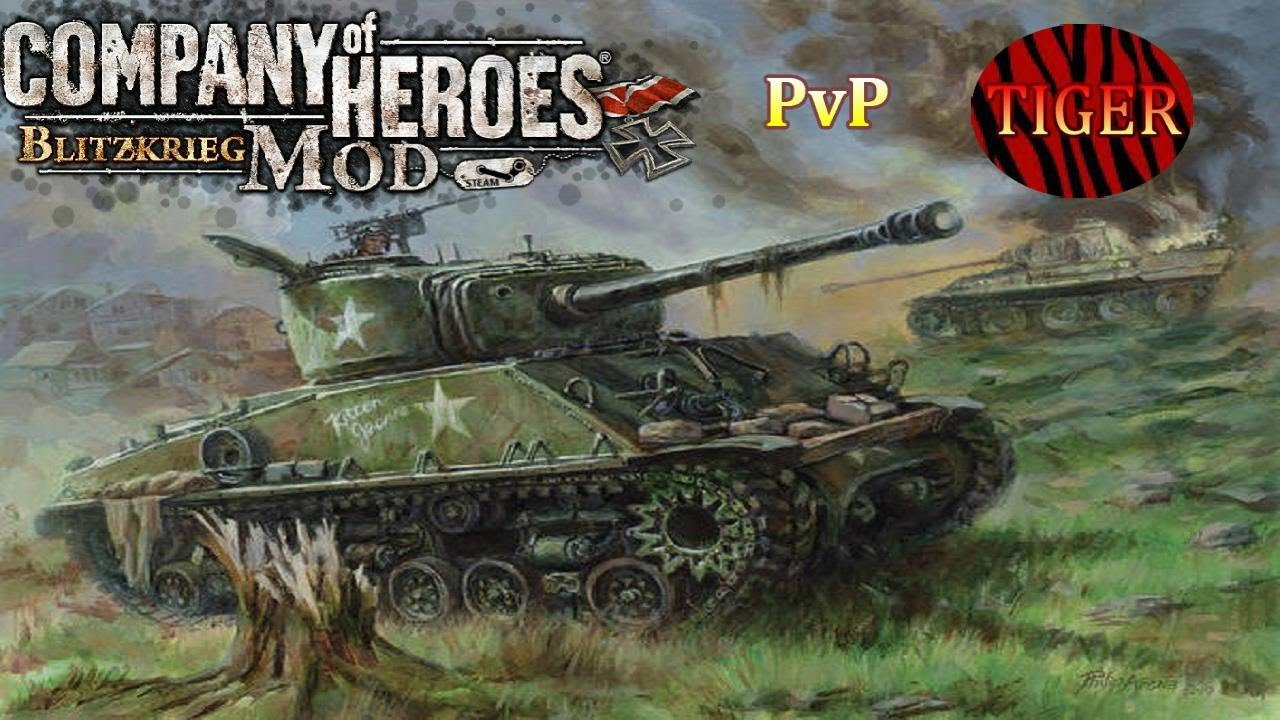 CoH Blitzkrieg Mod PvP _ US Armor Gameplay