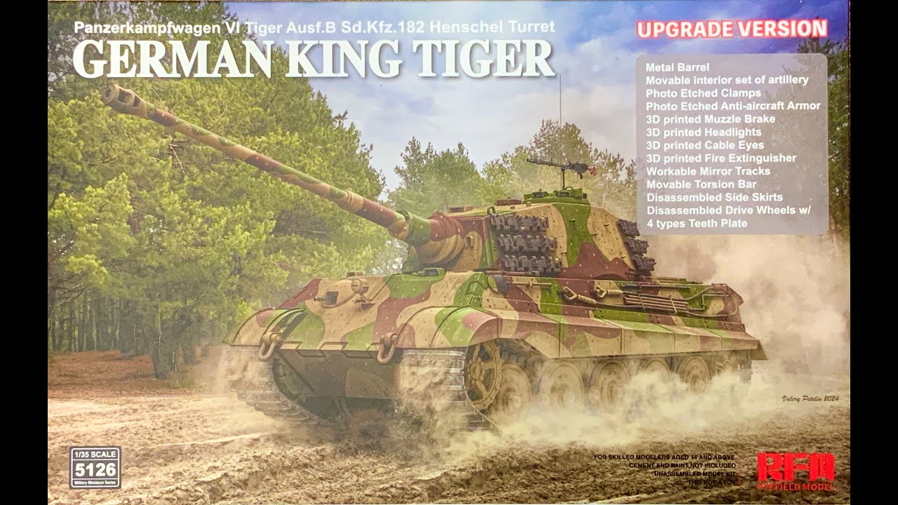 New RFM King Tiger 1/35 Kit review (5126)