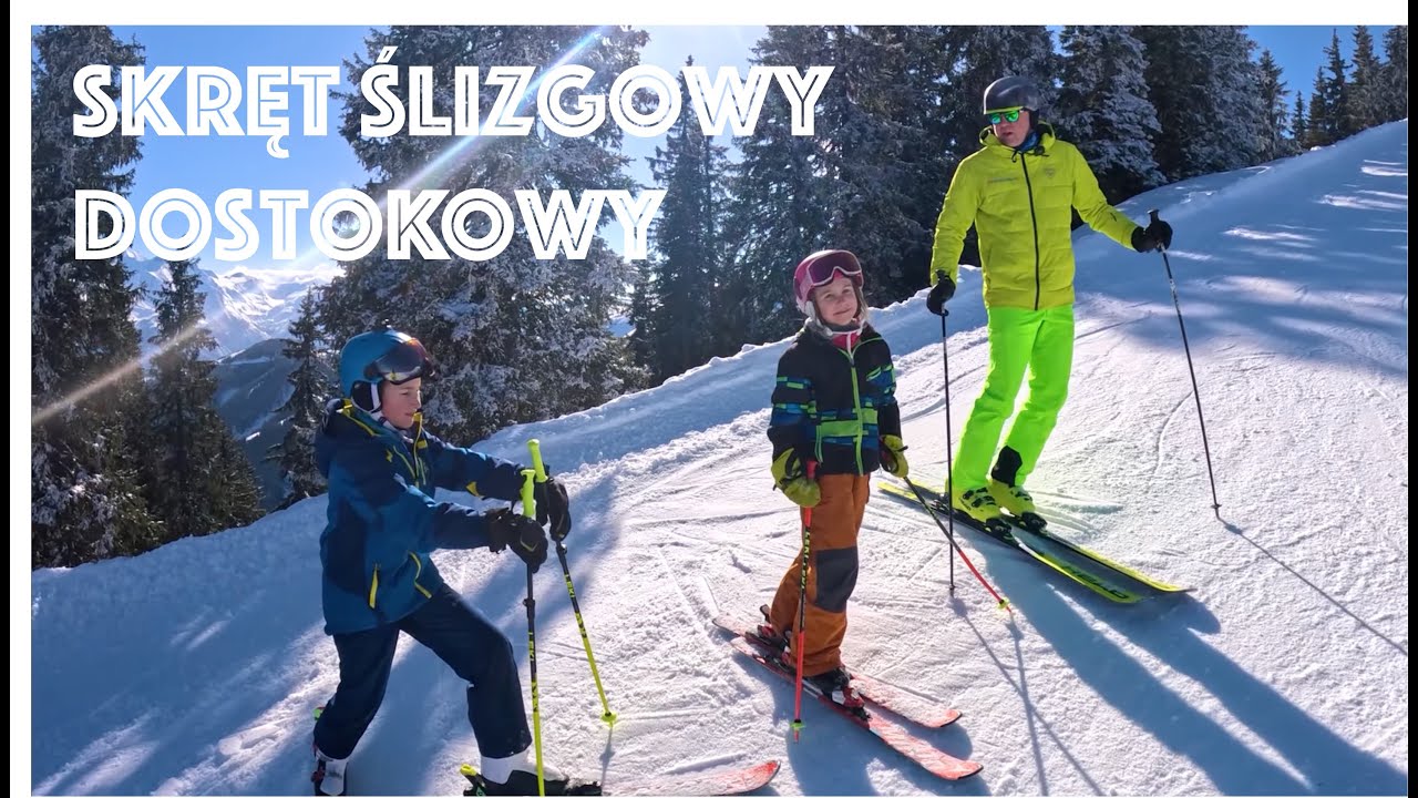 Nauka jazdy na nartach - Lekcja 8: Skręt ślizgowy dostokowy