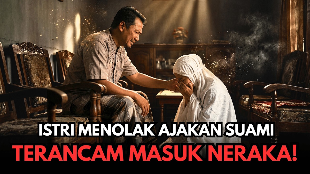 NAUDZUBILLAH‼️Istri Ahli Ibadah Terlempar ke Neraka! Karena Menolak ajakan Suami Tanpa Alasan!