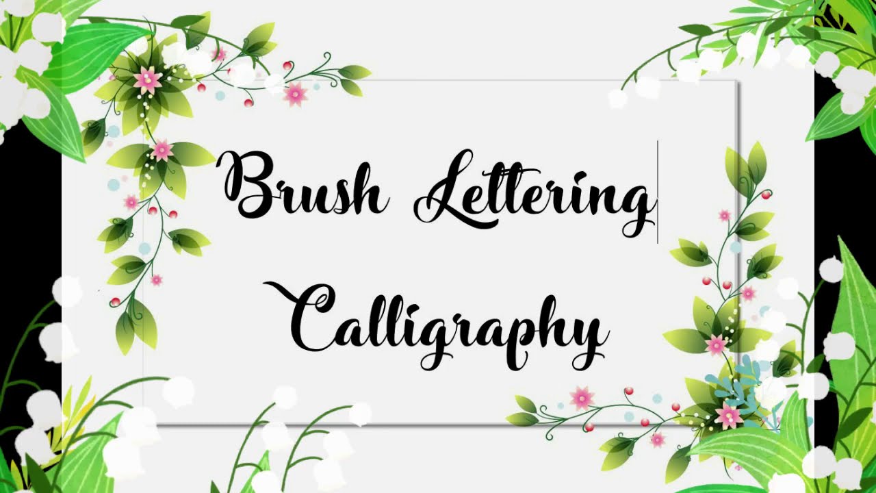 Brush Lettering Calligraphy, (cara lettering, tips, rekomendasi brush pen) | indonesia
