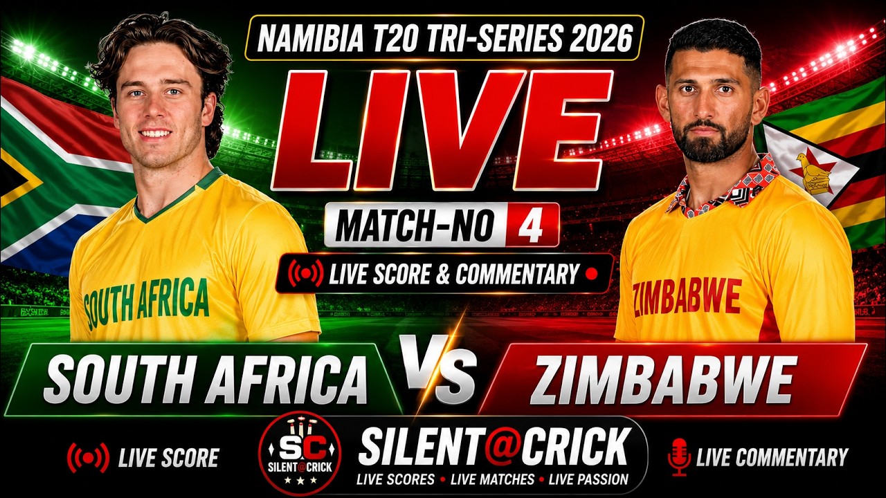 🔴 YouTube Live TitlZIMBABWE vs SOUTH AFRICA LIVE | Match 4 | T20I Tri-Series 2026