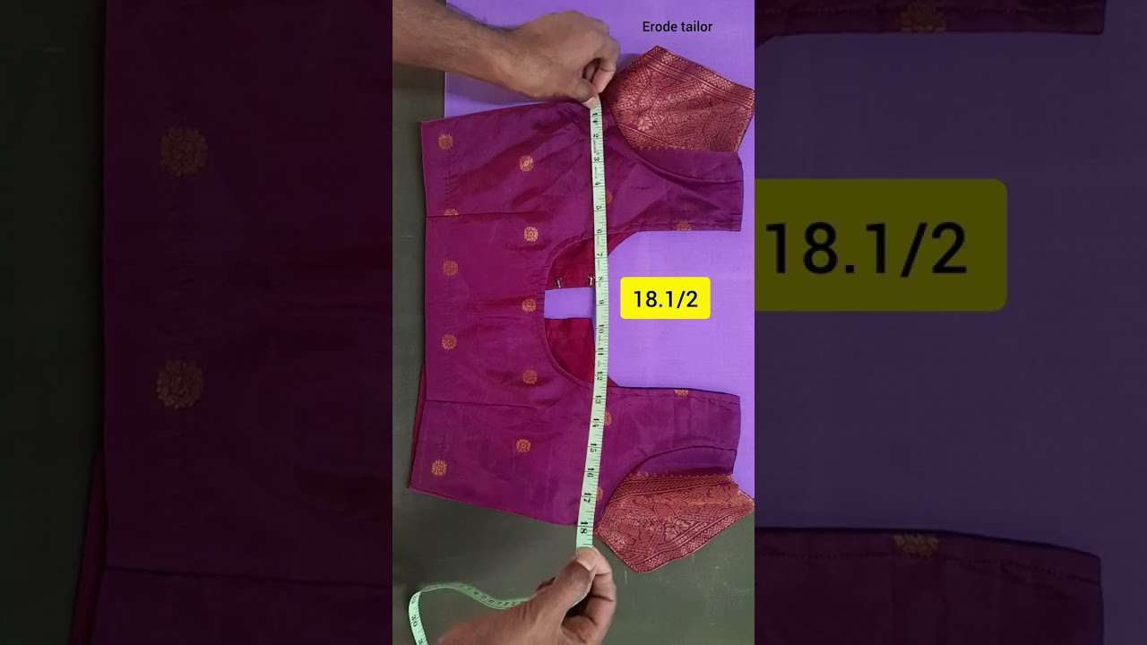 Perfect blouse cutting and stitching step by step easy explanation ! tailoring class in tamil 