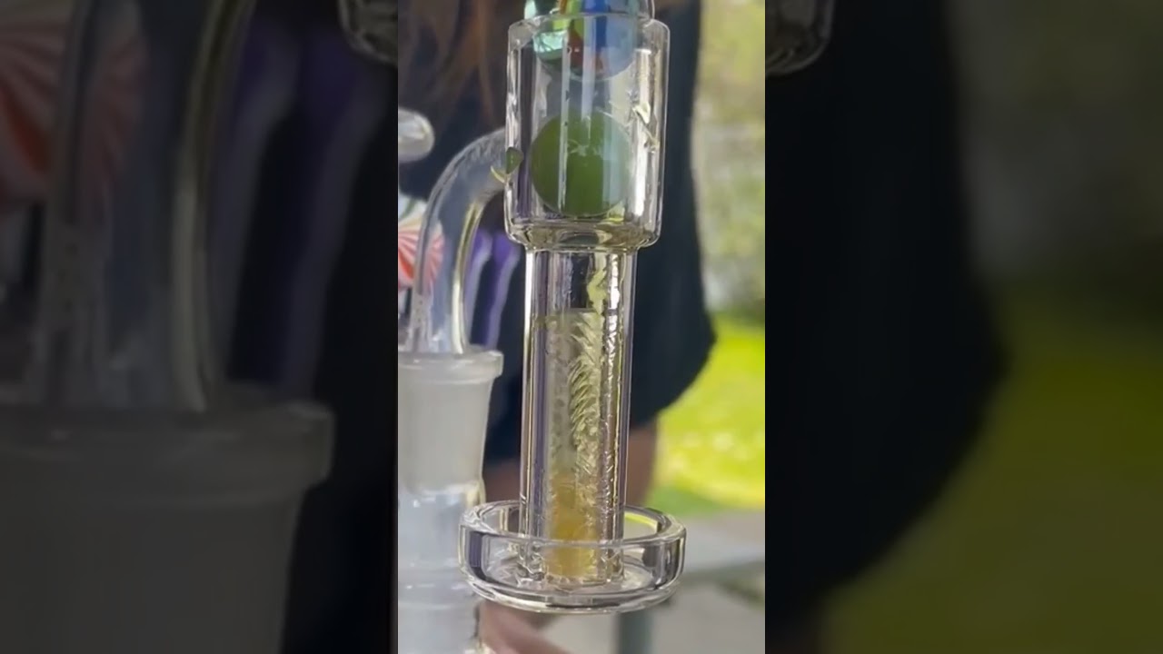 terporium XXL terp slurper with a packed hollow terp pillar #wny #breakthestigma420