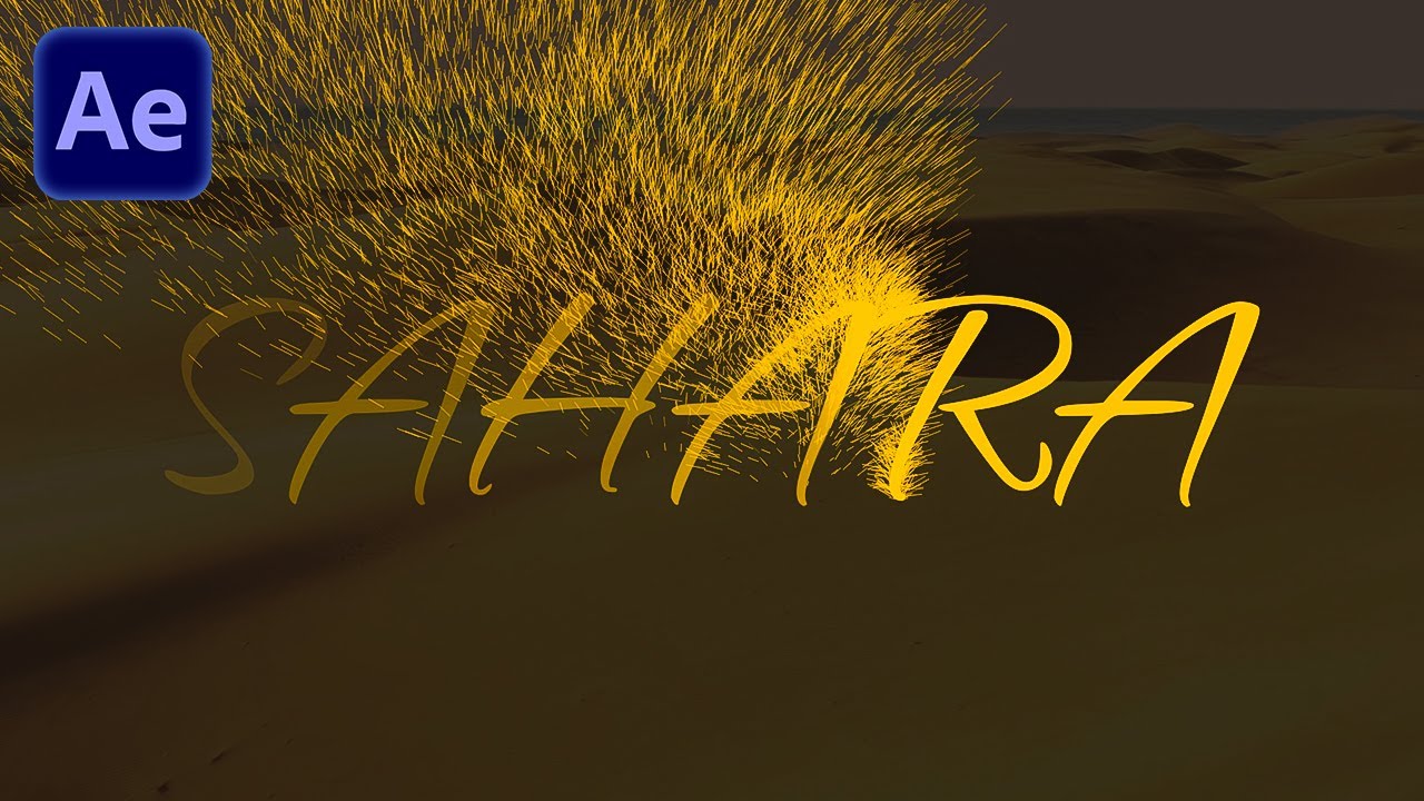 PARTICLE TEXT DISSOLVE Effekt in After Effects | After Effects Tutorial Deutsch