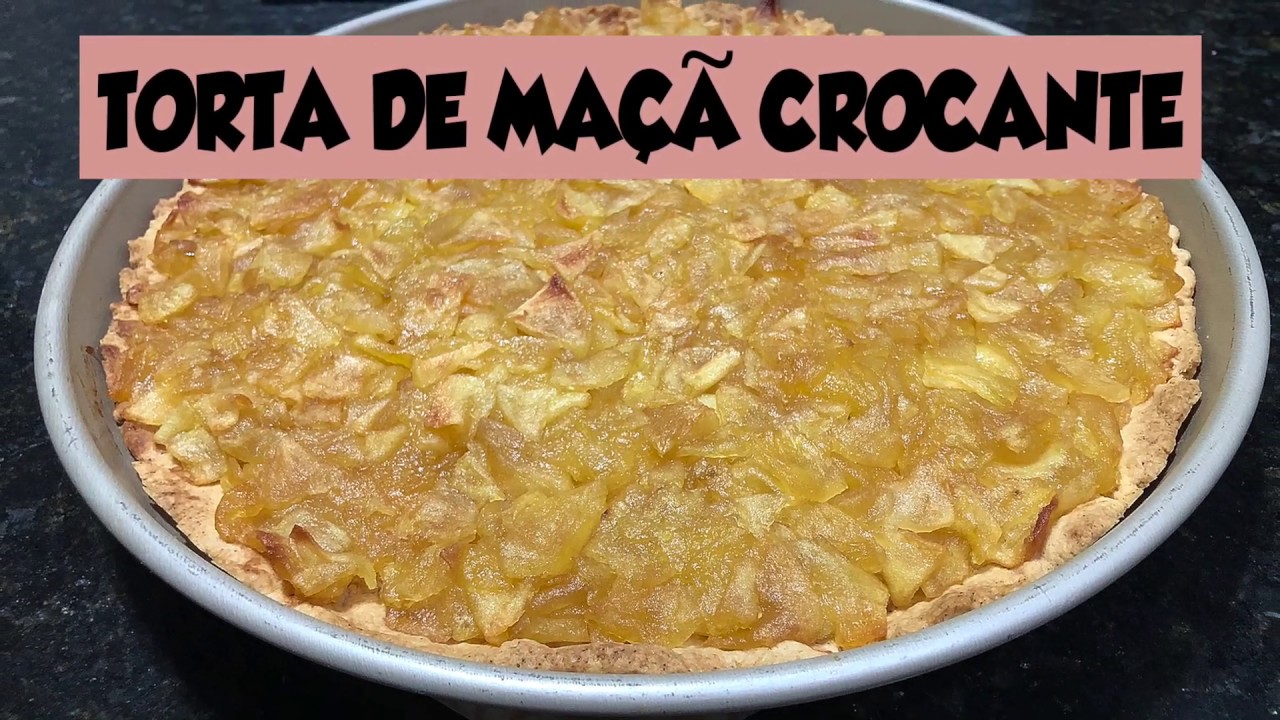 A MELHOR TORTA DE MAÇÃ CROCANTE