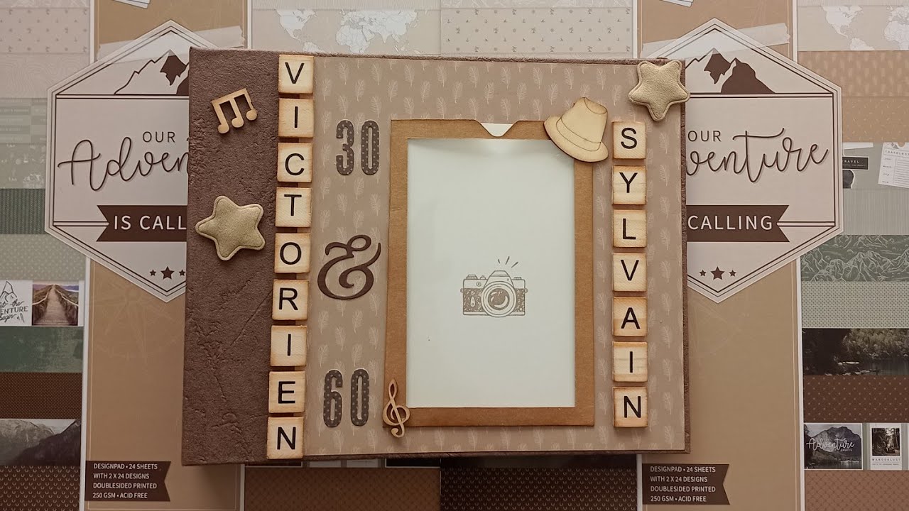 ALBUM MATÉRIEL ACTION 100% MASCULIN  (Présentation) #happybirthday #scrapbooking #album