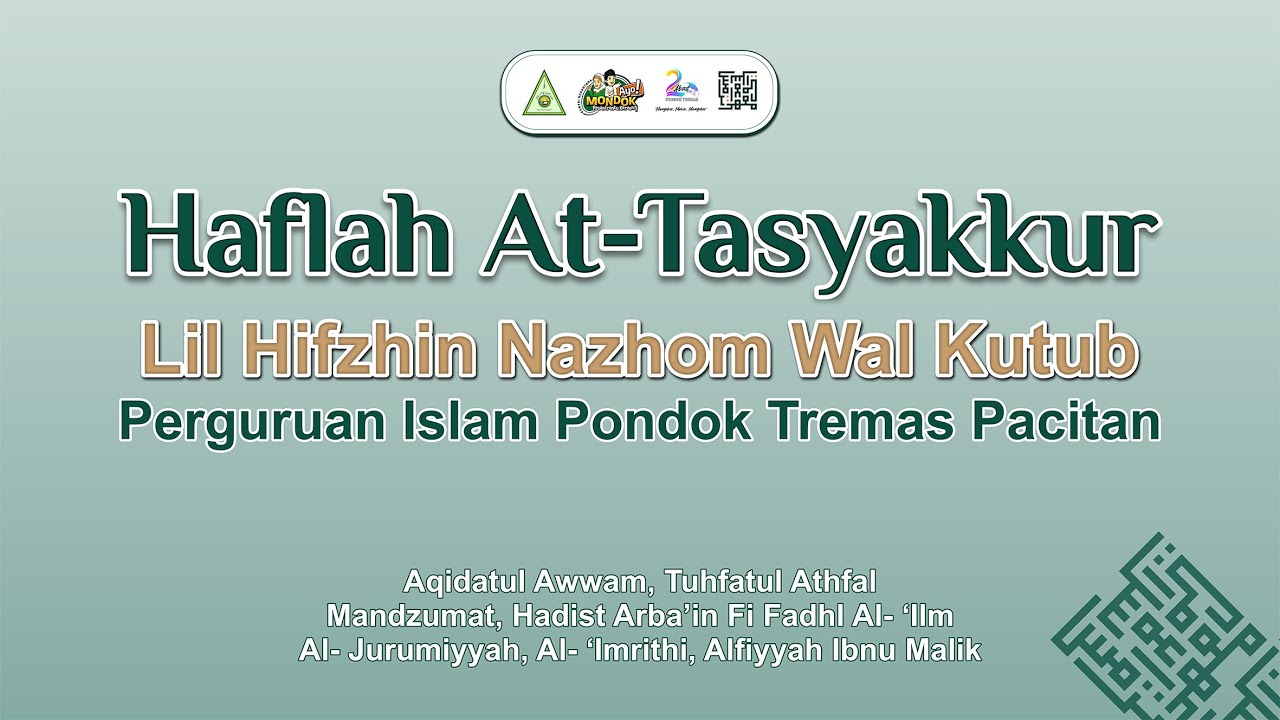 LIVE ||  HAFLAH AT-TASYAKKUR LIL HIFZHIN NAZHOM WAL KUTUB