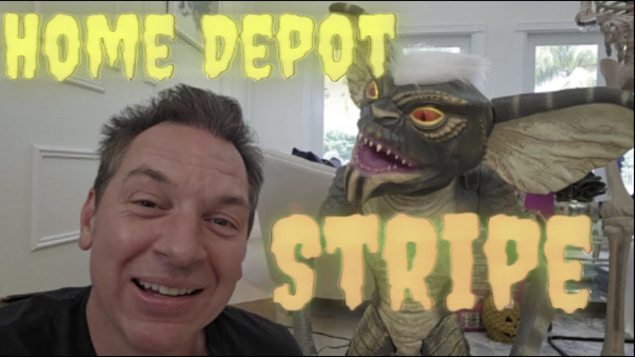 Home Depot Gremlin Stripe  #homedepothalloween #halloween #gremlins #halloween2025 #homehaunt
