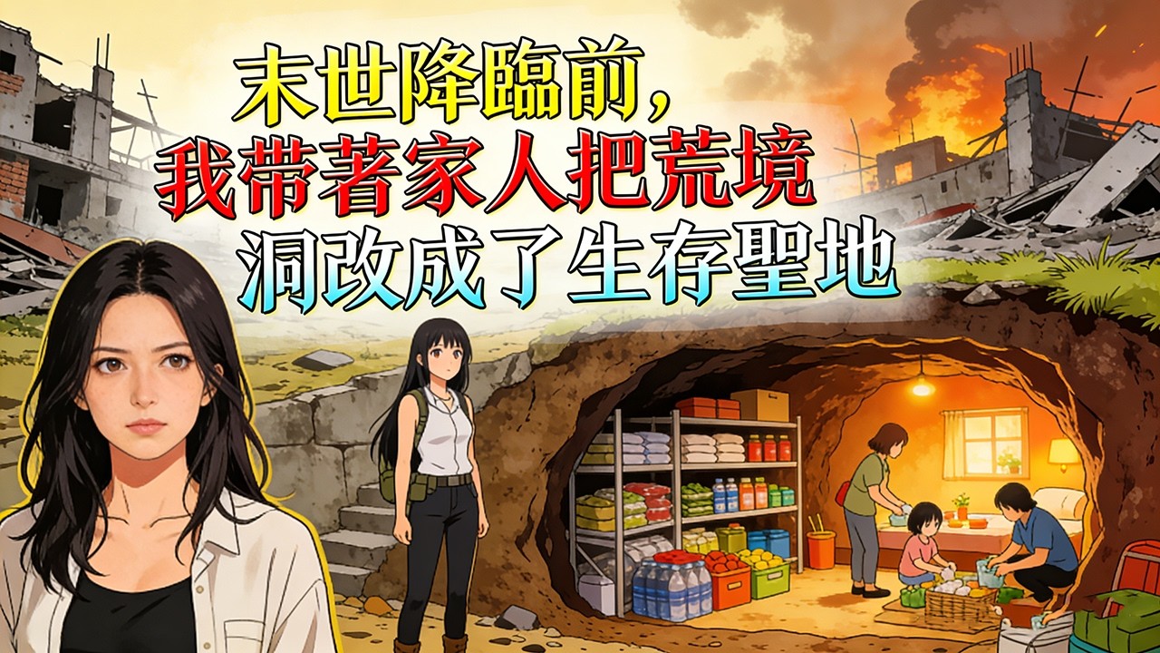 【完結/囤資】《末世降臨前，我帶著家人把荒墳洞改成了生存聖地》#末日#小說 #末世 #小說推文#囤資 #一口氣看完 #末世小説 #完結 #爽文 #睡前故事