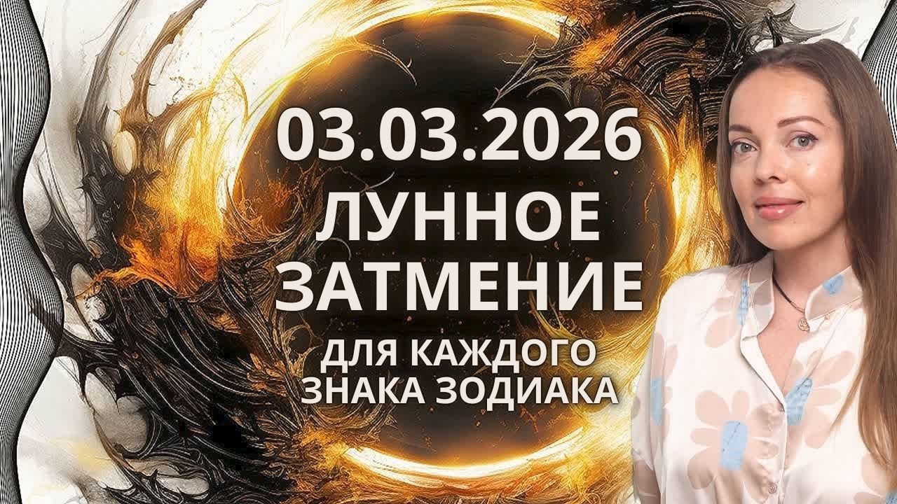 03.03.2026 Лунное затмение - влияние на Судьбу каждого знака Зодиака