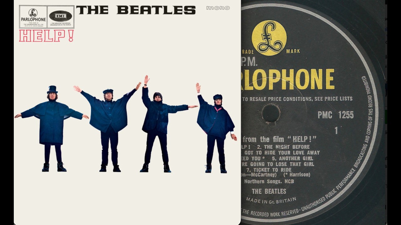 Beatles - 1st  UK press - Help!  - Mono - side 1