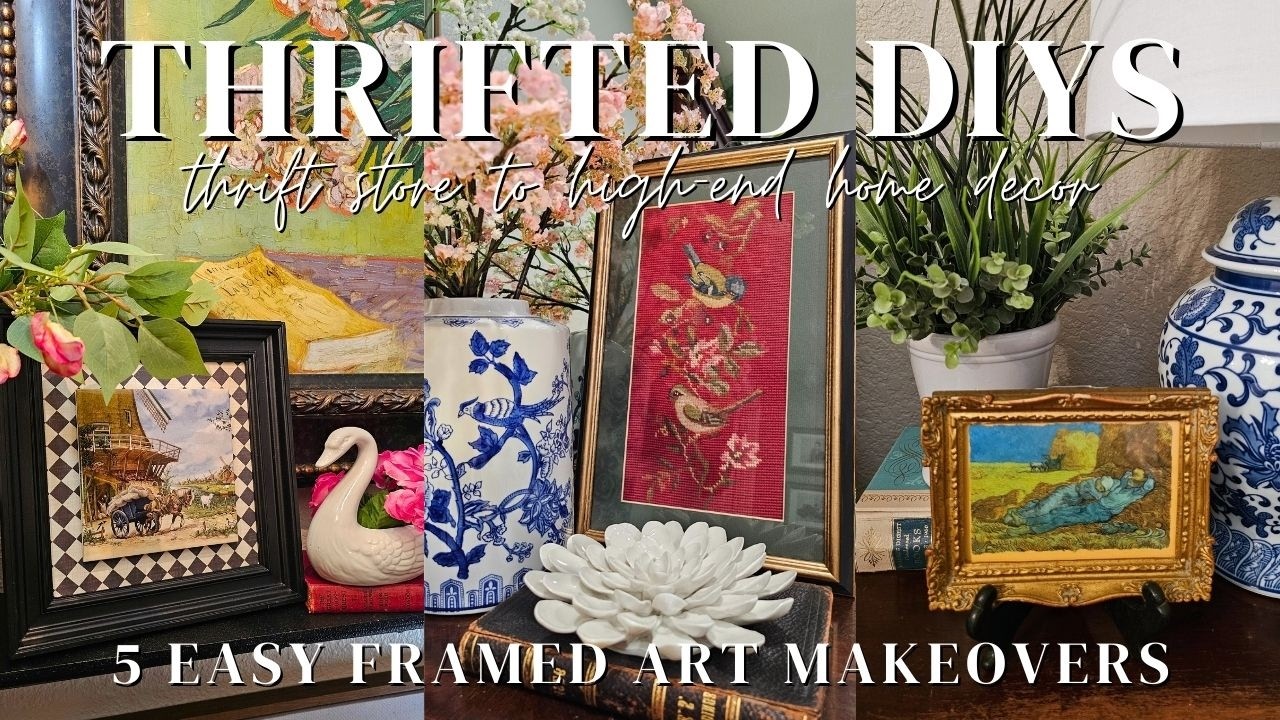 EASY DIY PROJECTS TURN THRIFTED FINDS INTO STUNNING FRAMED ART | Create High-End Home Decor