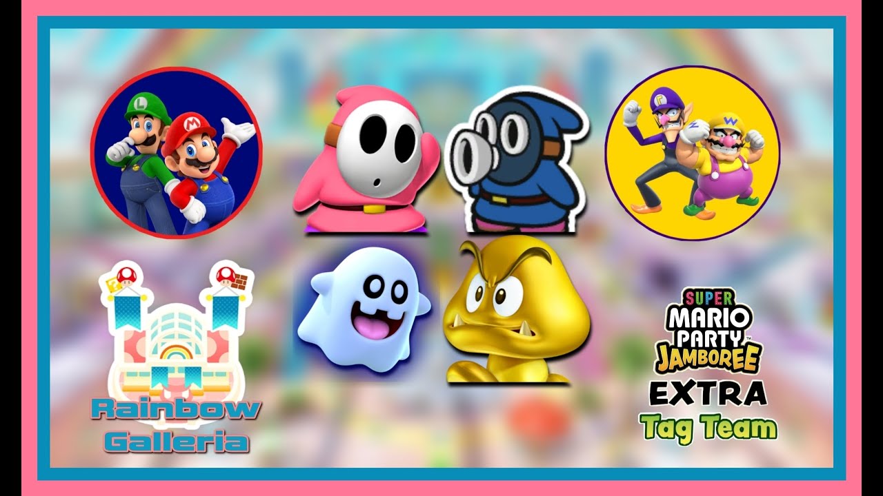 Super Mario Party JAMBOREE (EXTRA) -  Rainbow Galleria (Tag Team) 