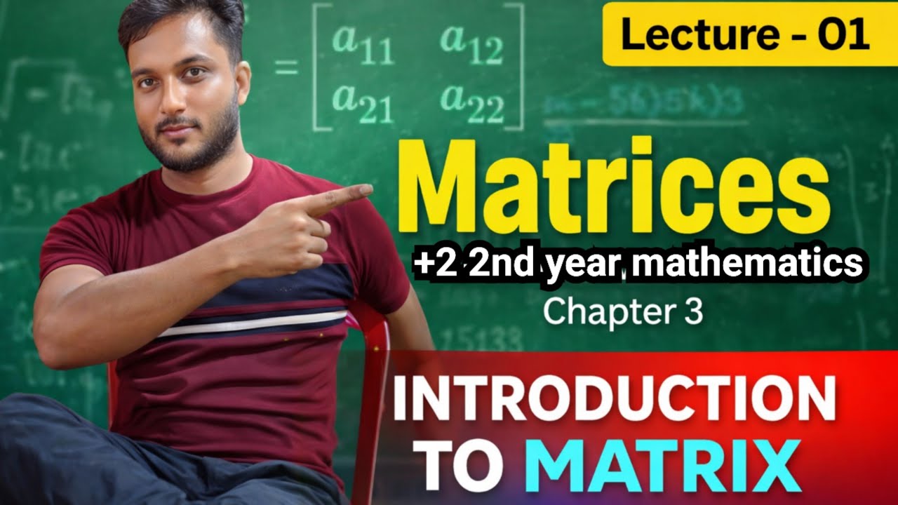 Matrices // Class 12 mathematics chapter 3 in odia // Lecture-01