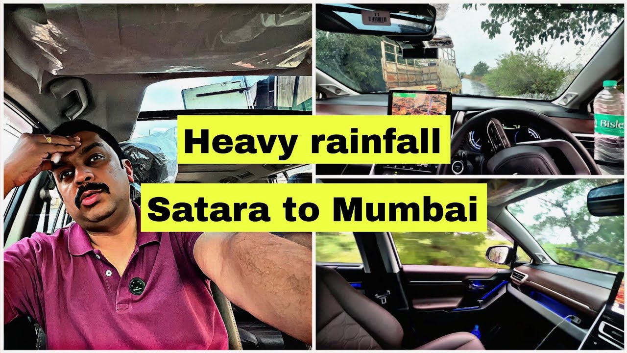 My Crazy Drive From Satara To Mumbai In Toyota Innova Hycross Amidst HEAVY Rainfall