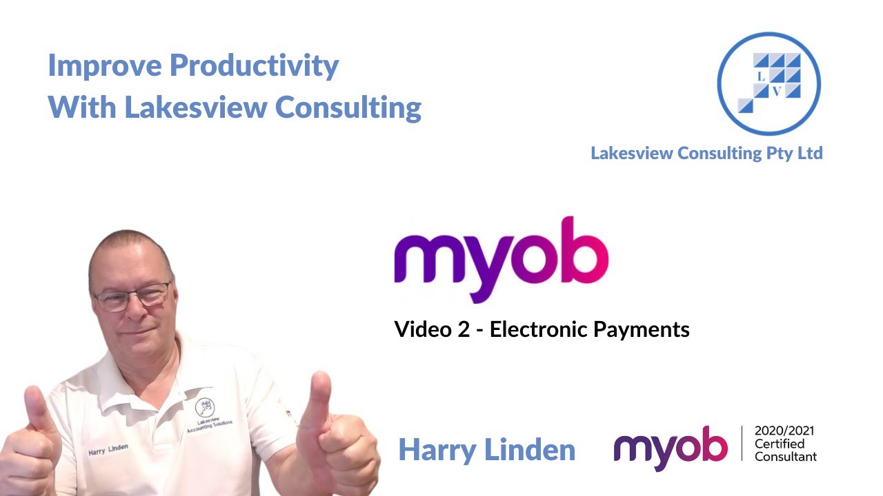 MYOB - Electronic Payments - Part 2