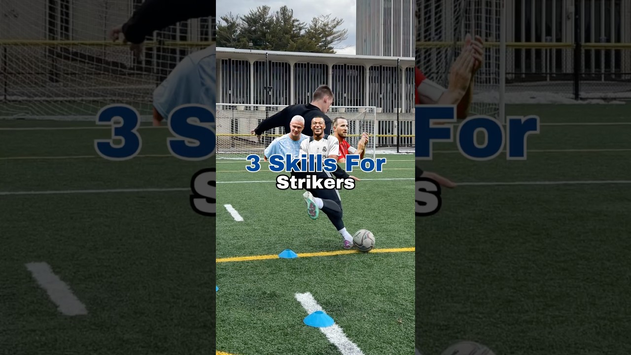 3 Skills For Strikers #striker #soccerdrills #harrykane #haaland #osimhen #footballer #soccer