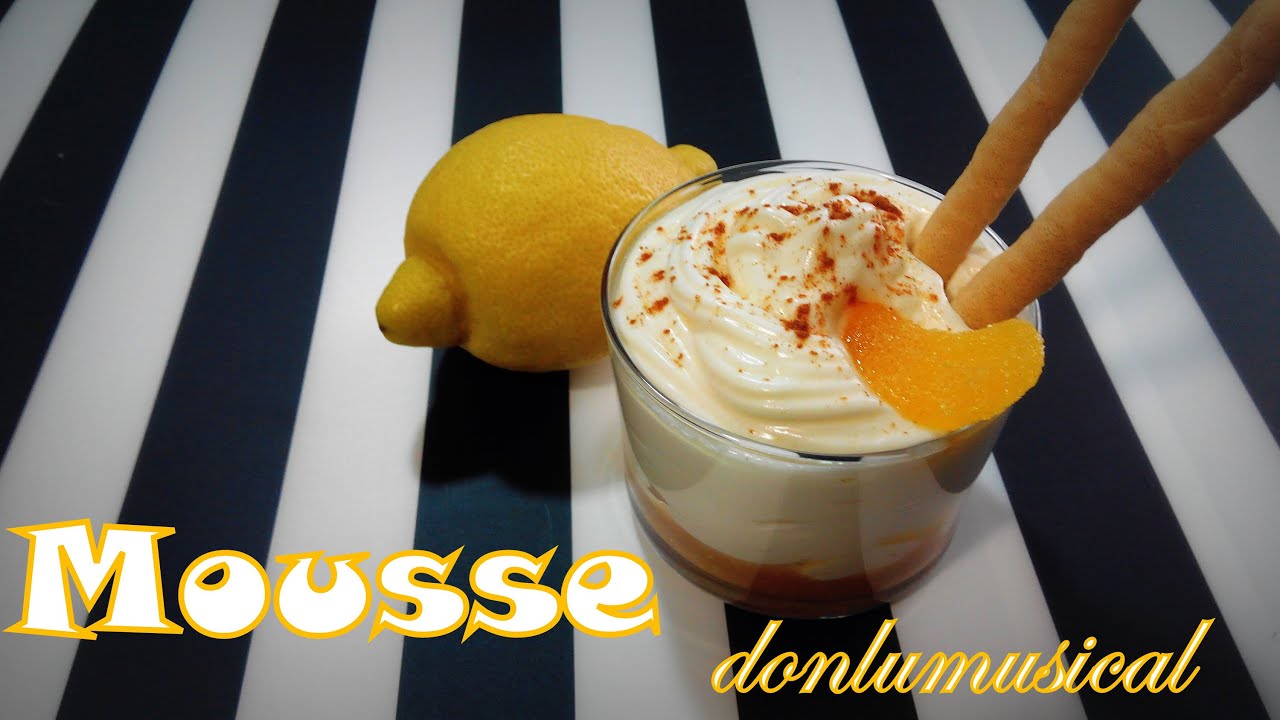 Mousse de limón. Receta fácil.