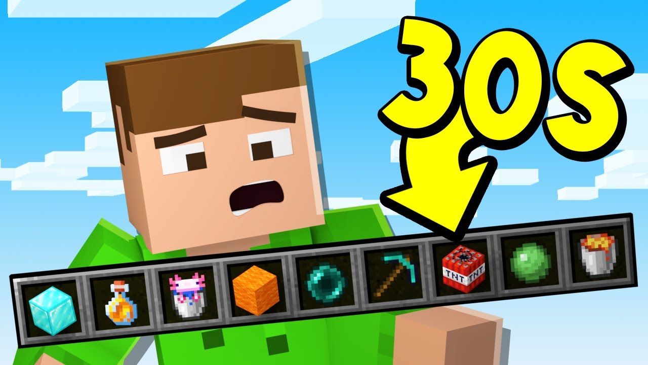 Minecraft MEN min inventory slumpas var *30:e SEKUND*