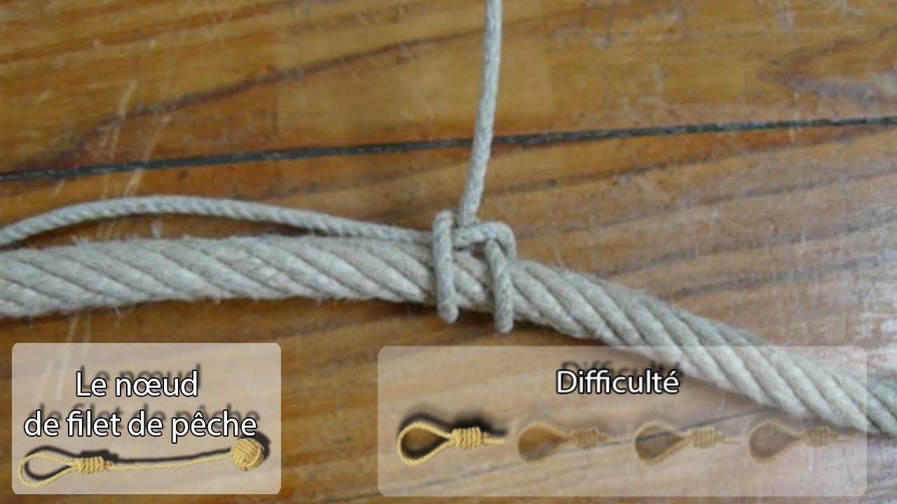 Matelotage : noeud de filet de p&ecirc;che