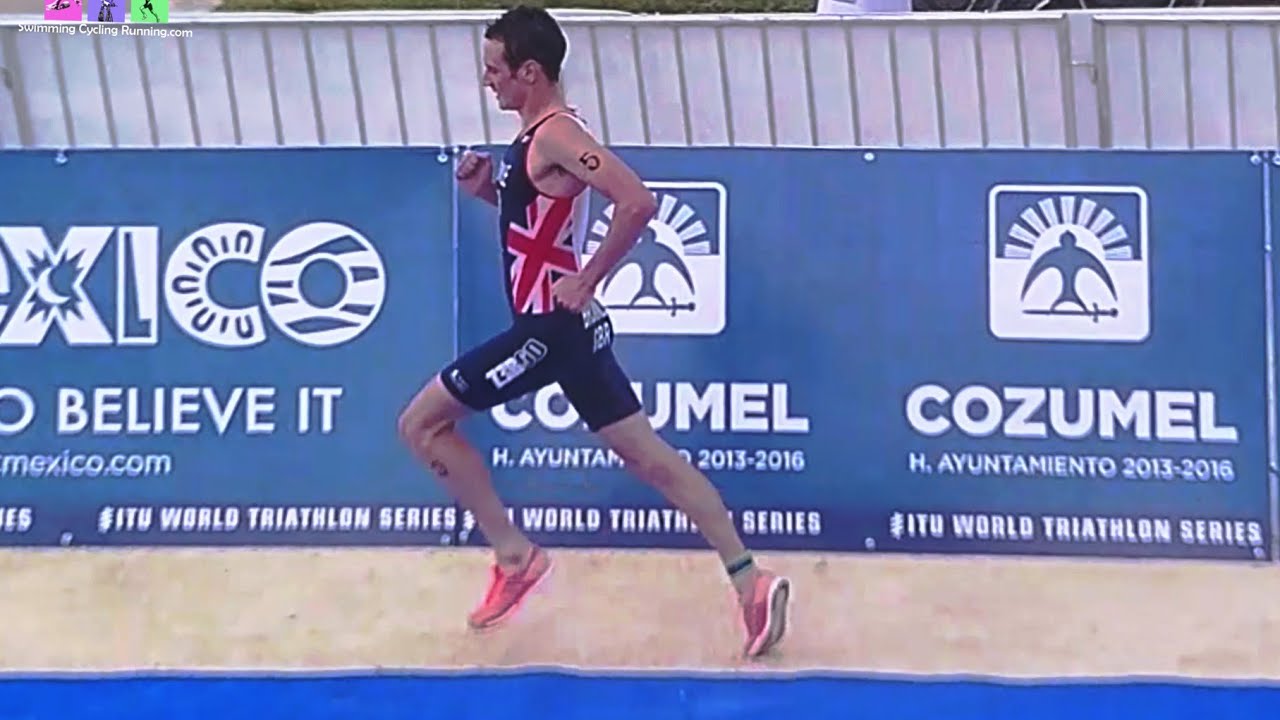 Alistaire Brownlee Running Form Analysis - Cozumel 2016
