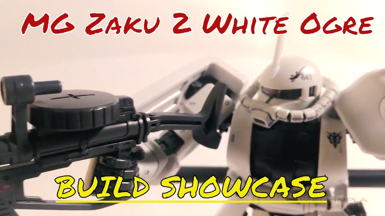 [G-LOG] MG MS-06J Zaku II White Ogre Episode 4/4 - Final Build Showcase
