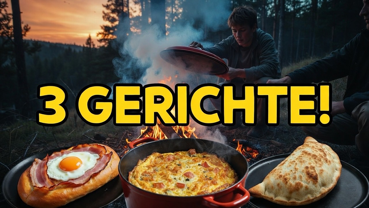 Frühstück, Mittag & Pizza-Calzone im Dutch Oven – Overnighter im Camp