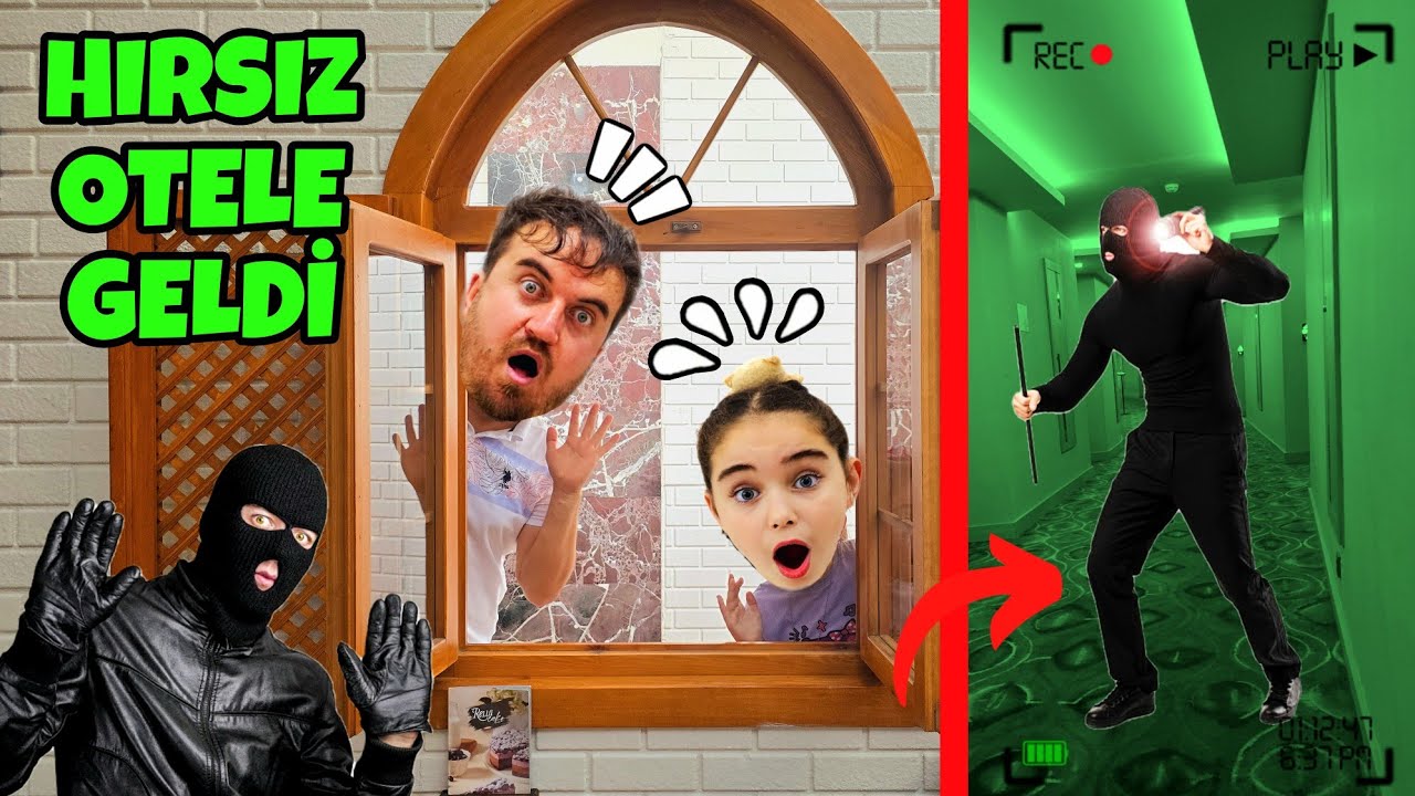 ELİF HIRSIZ OTELE GİRDİ !! HEMEN ODAMIZA KAÇALIM !! POLİS ÇAĞIRALIM !!