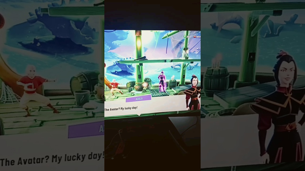 Nickelodeon All-Star Brawl 2 - What If Aang Meets Azula! SECRET Interaction 