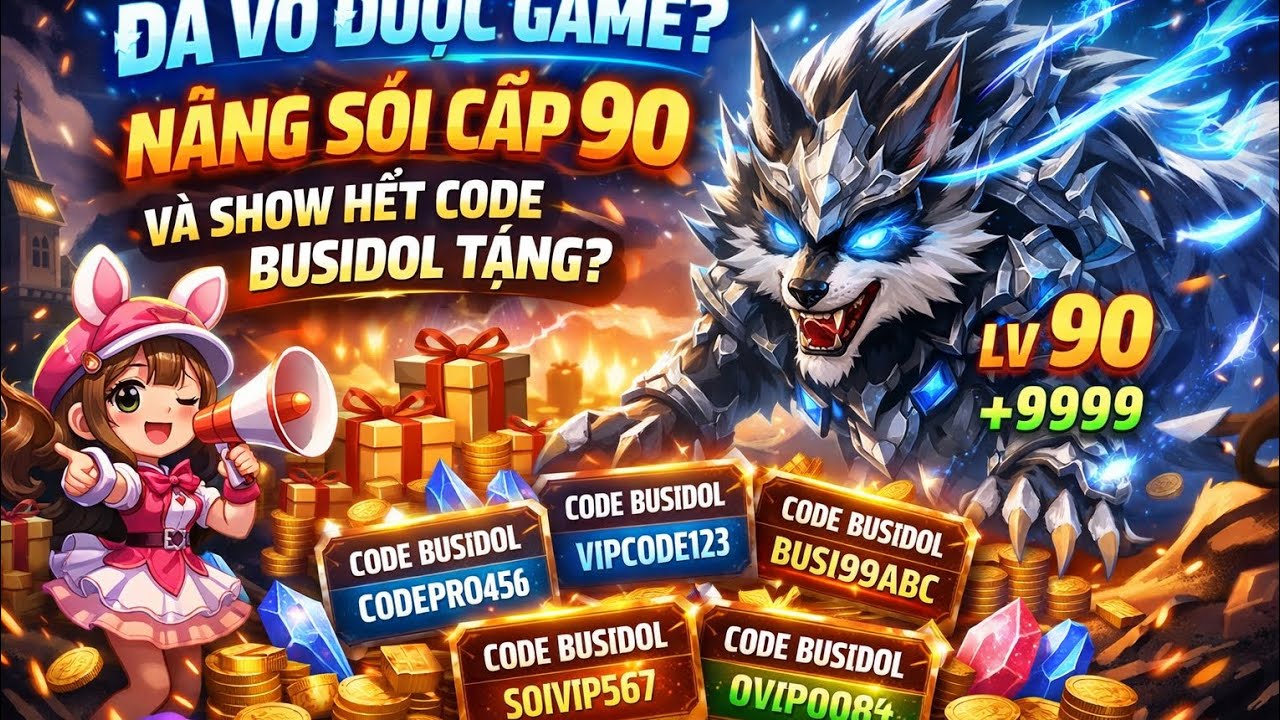 [GOLD TOWER DEFENCE] Nâng Sói Cấp 90 Và Show Hết Code Busidol Tặng? | YTB Smox (Smoxnow)