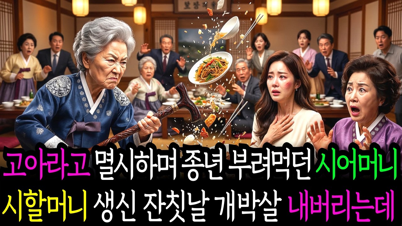 고아 며느리라고 종년 부려먹던 시어머니, 시할머니 생신 잔칫날 개박살 내버리는데 | 오디오북 | 반전사연 | 사이다사연 |