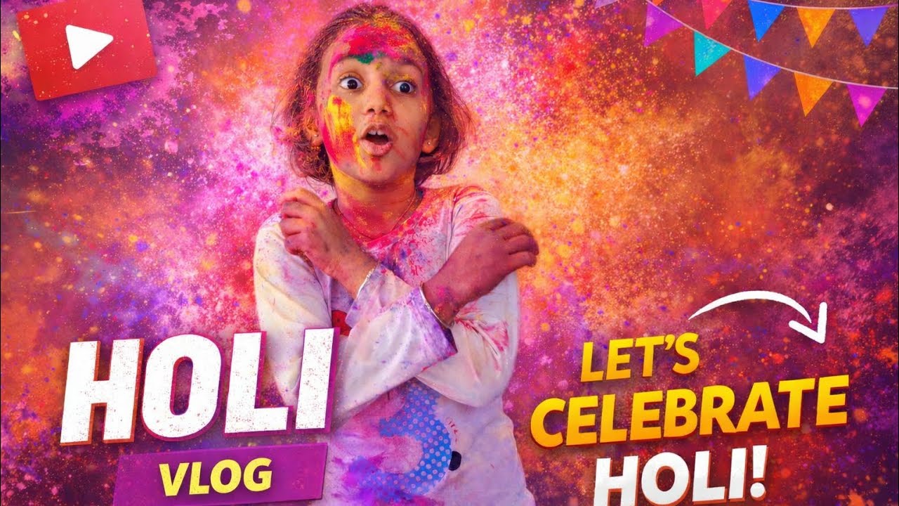Holi Celebration with Full Masti & Colors 🎉