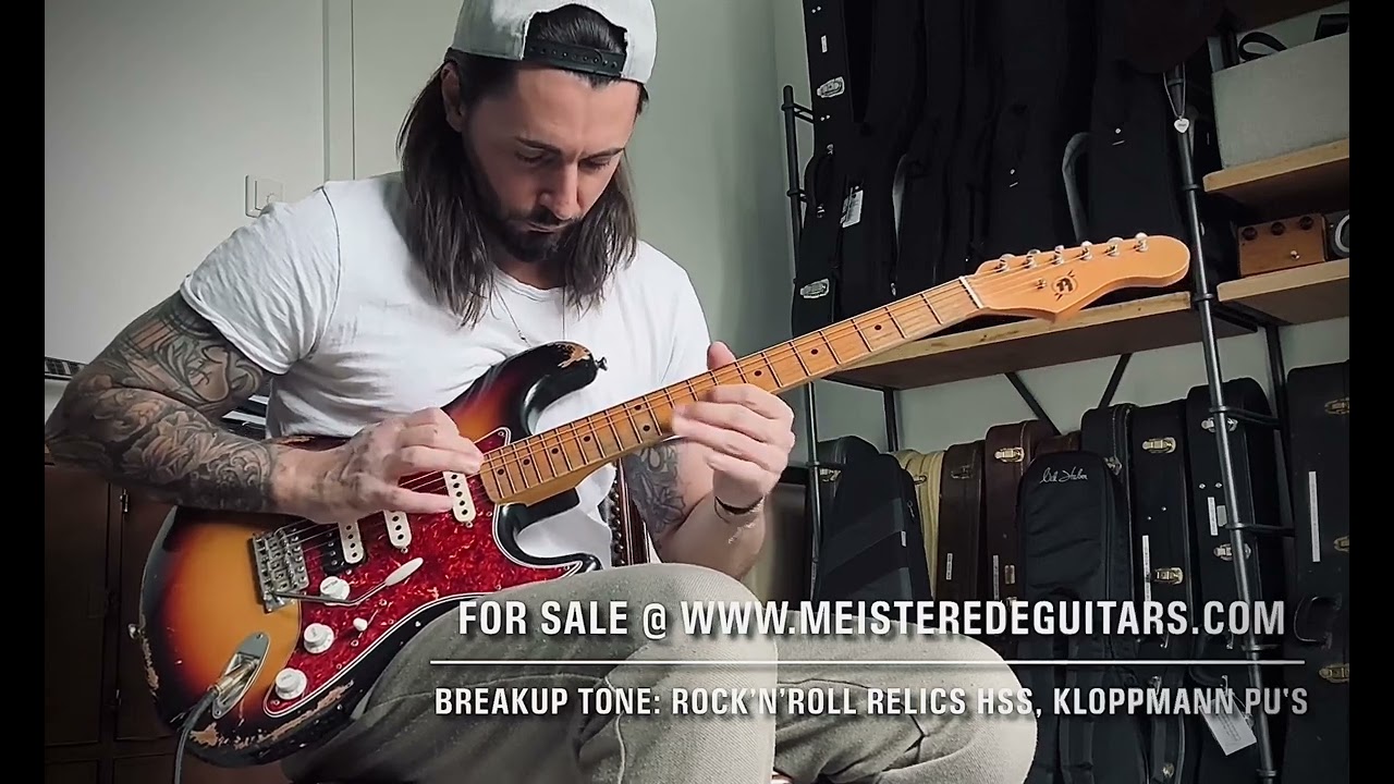 For sale @ www.MEISTEREDEGUITARS.com - break up tone - 2024 Rock N` Roll Relics HSS 