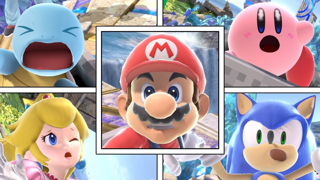 Every Character's Reaction To GETTING TRAPPED In Minecraft Steve's Minecart In Smash Bros Ultimate