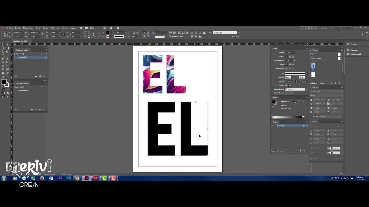 TUTORIAL ADOBE INDESIGN TEXTO CONTENIDO