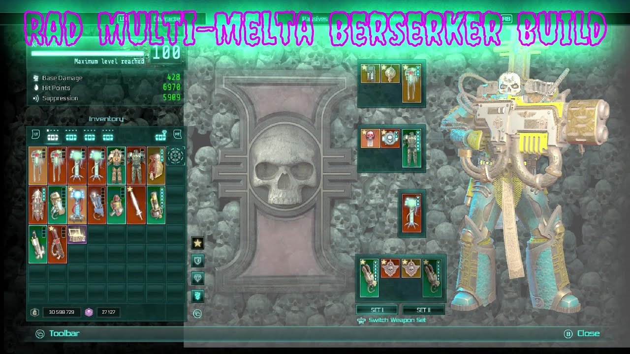 Multi-Melta Berserker build / Warhammer 40k / Inquisitor martyr crusader build / w40k