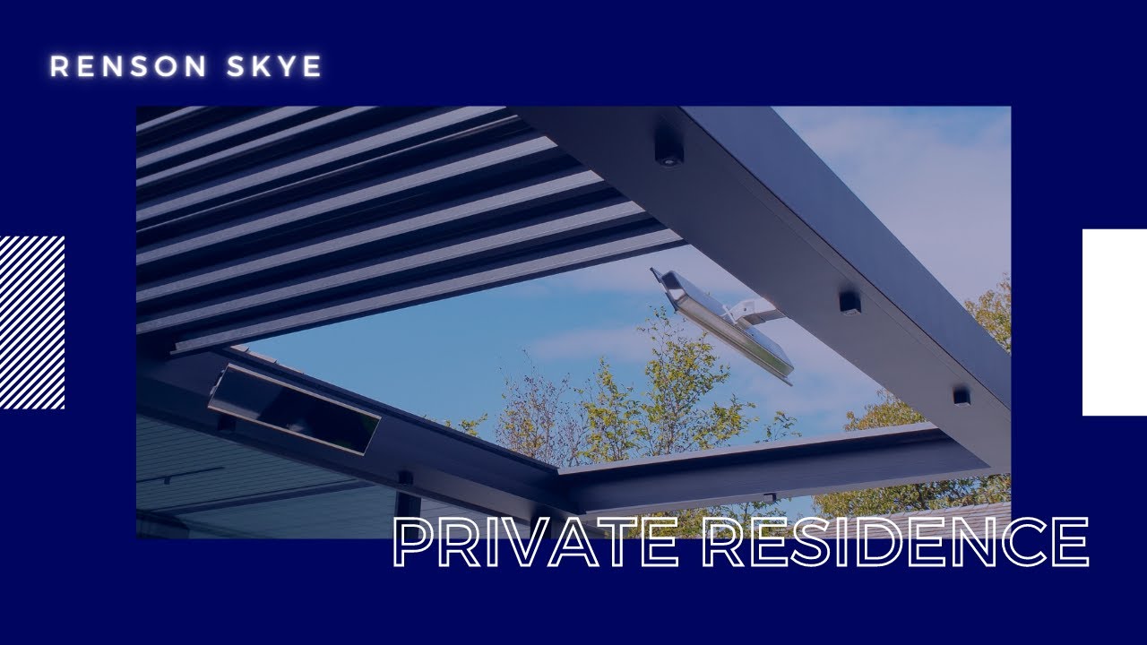 Renson Skye Retractable Patio Cover | Atria Designs x Private Residence