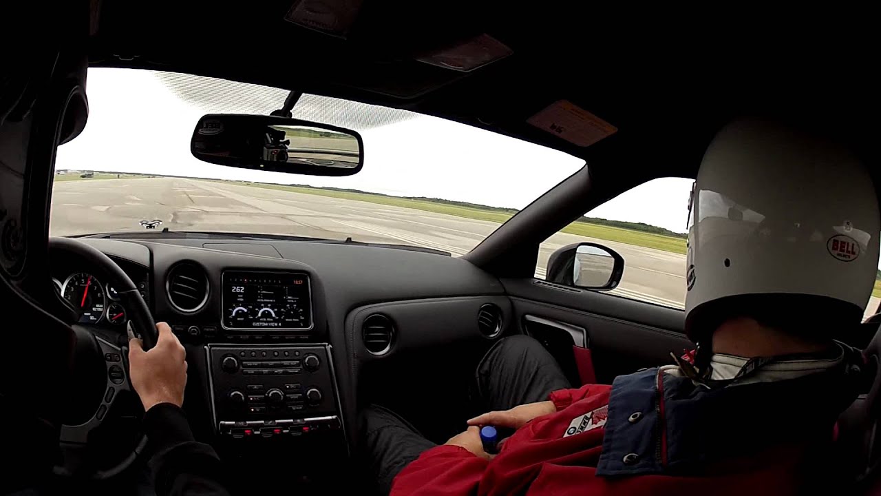 Corvette ZR1 vs 2012 Nissan GTR - 1 Mile Drag Race - Race The Base 2012