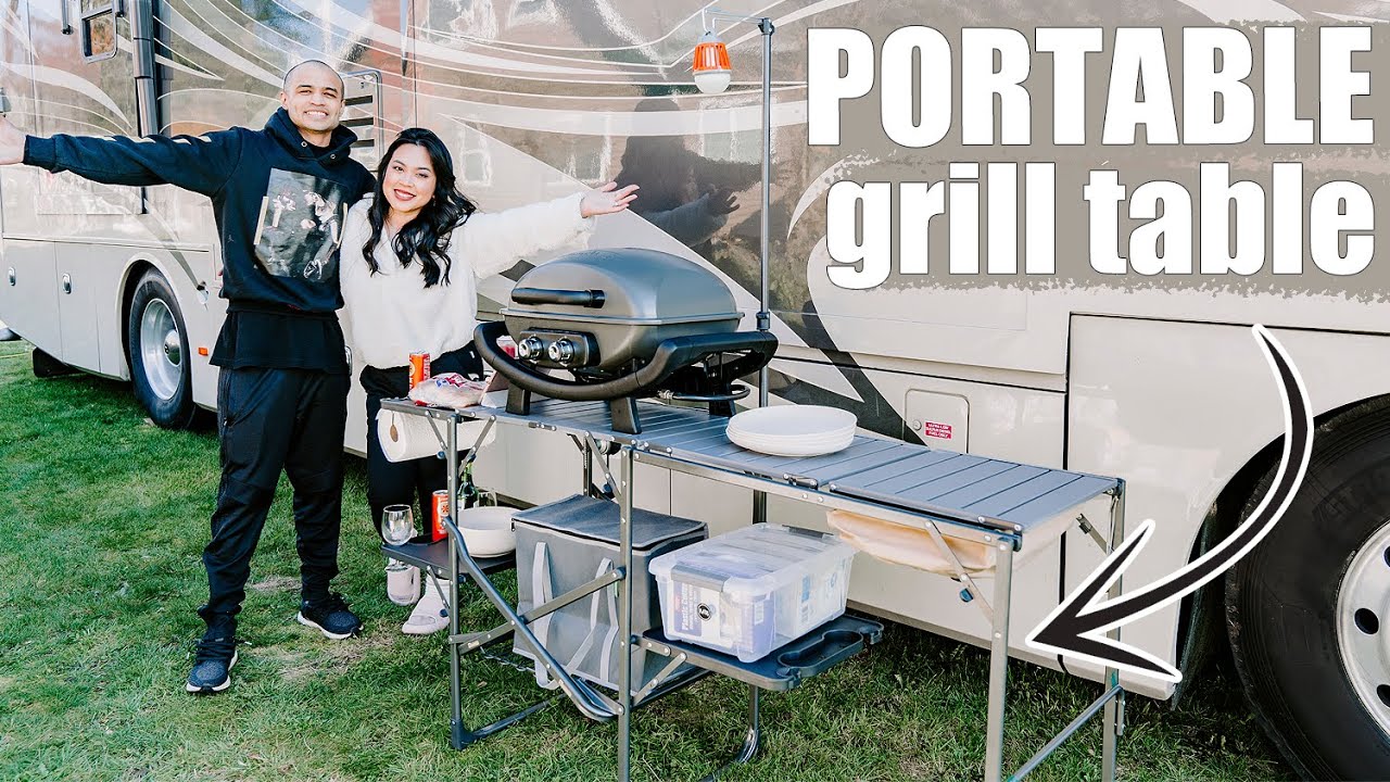 Portable Grill Table For Camping | RV Life | Amazon Must Have | GCI Master Cook Station Review