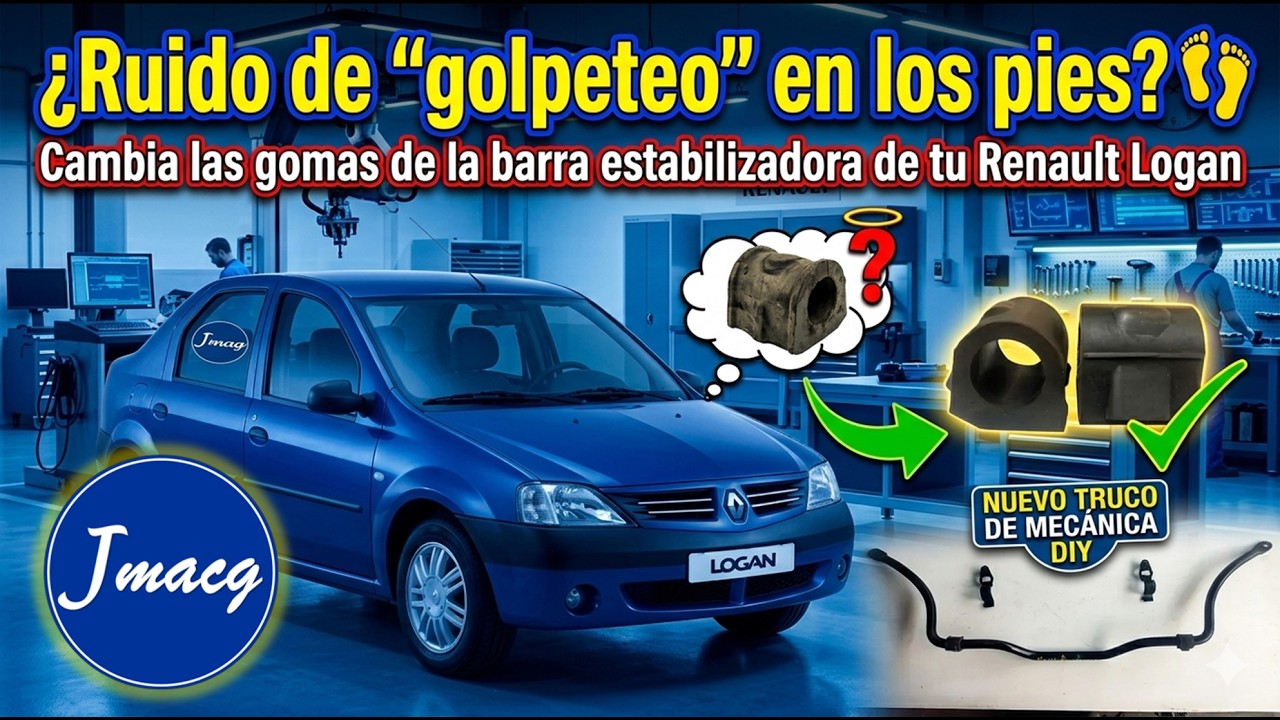 Cambio Gomas Centrales Barra Estabilizadora Logan