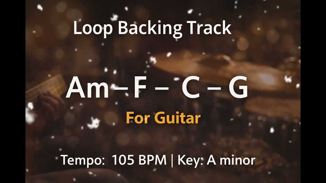 Am – F – C – G | Guitar Backing Track | 105 BPM | Key: A minor