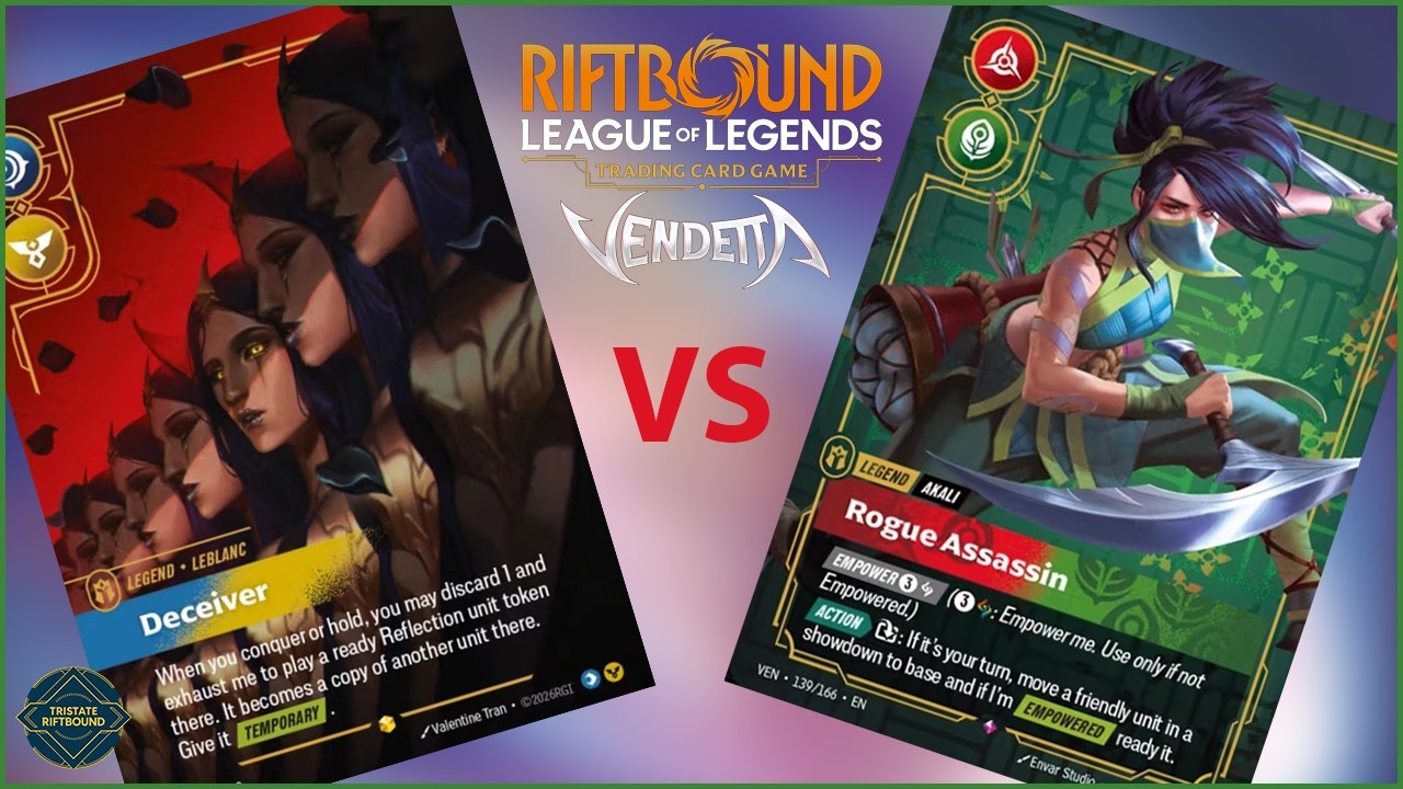 Set 4 Riftbound Vendetta Gameplay | Le Blanc vs. Akali | Bo3